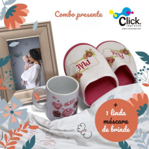 Kit-maes-8-(Porta-retrato-com-foto-+-caneca-ceramica-+-pantufa-+-camiseta-personalizada)-0-x-0-Frente-colorida-(4x0)-Outros