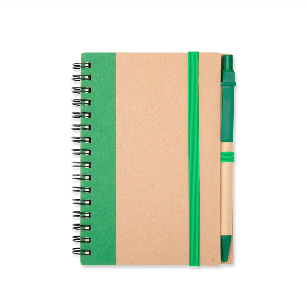 CADERNO ECOLÓGICO COM CANETA
